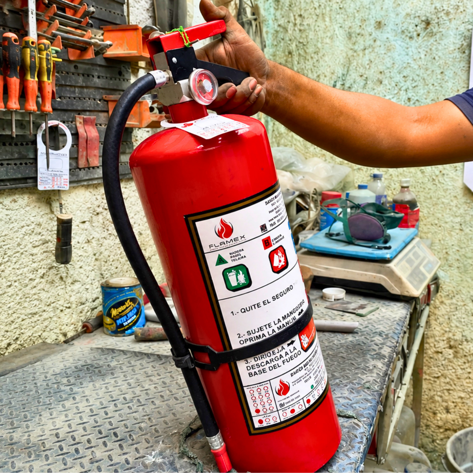 equipo contra incendio